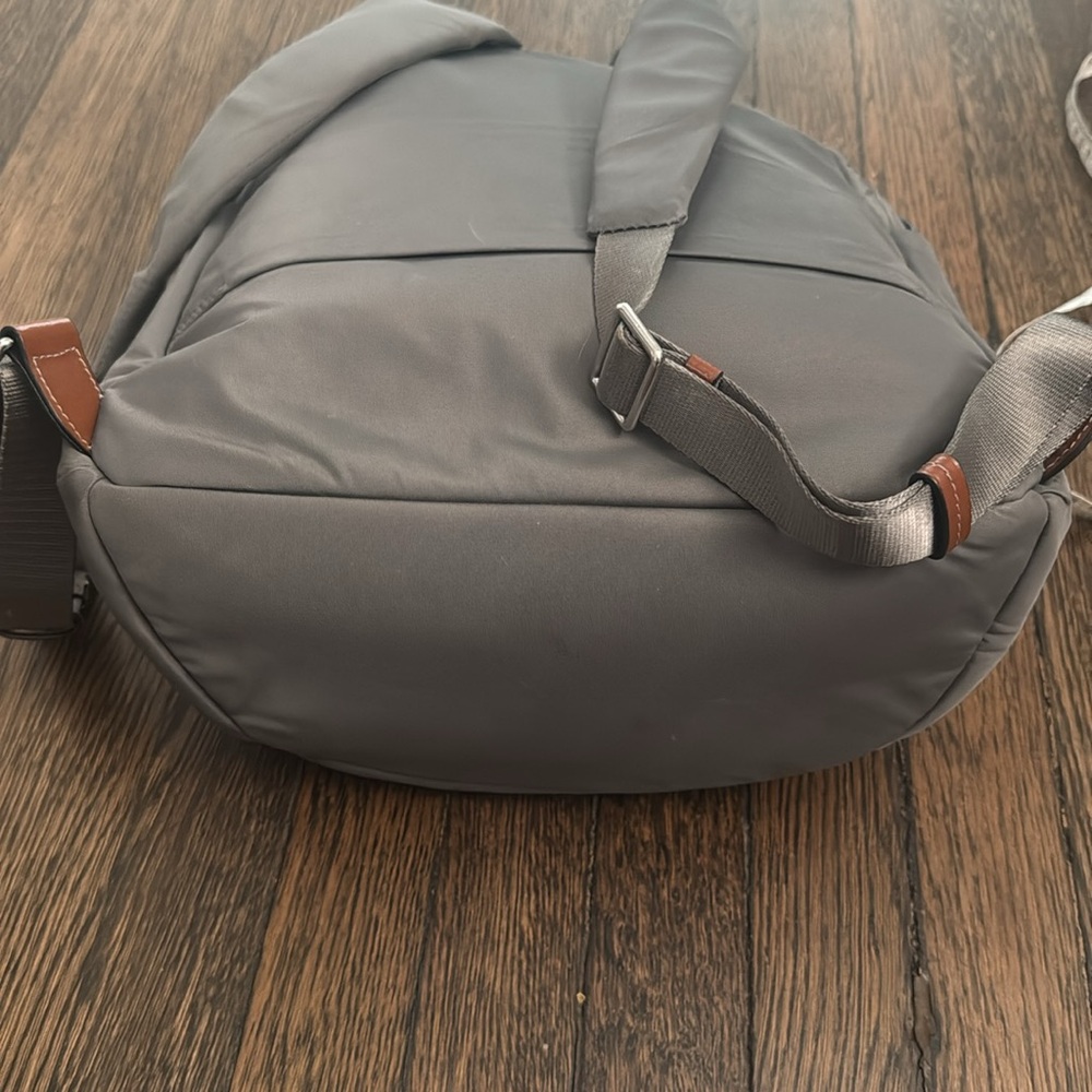 TUMI Gray Nylon Backpack with brown leather detail - Picture 11 of 11